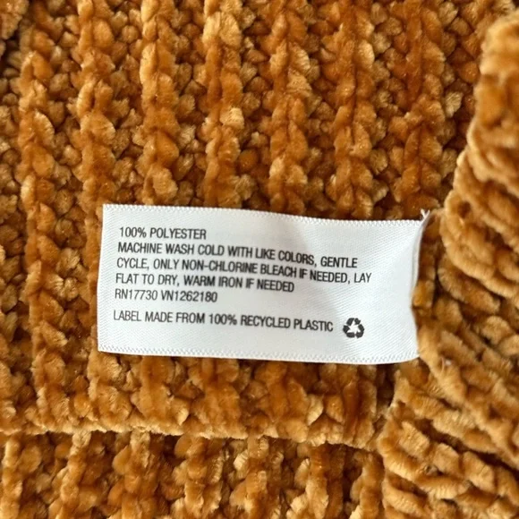 A New Day Mustard Chenille Sweater – Size S 🍁 - Picture 4 of 4